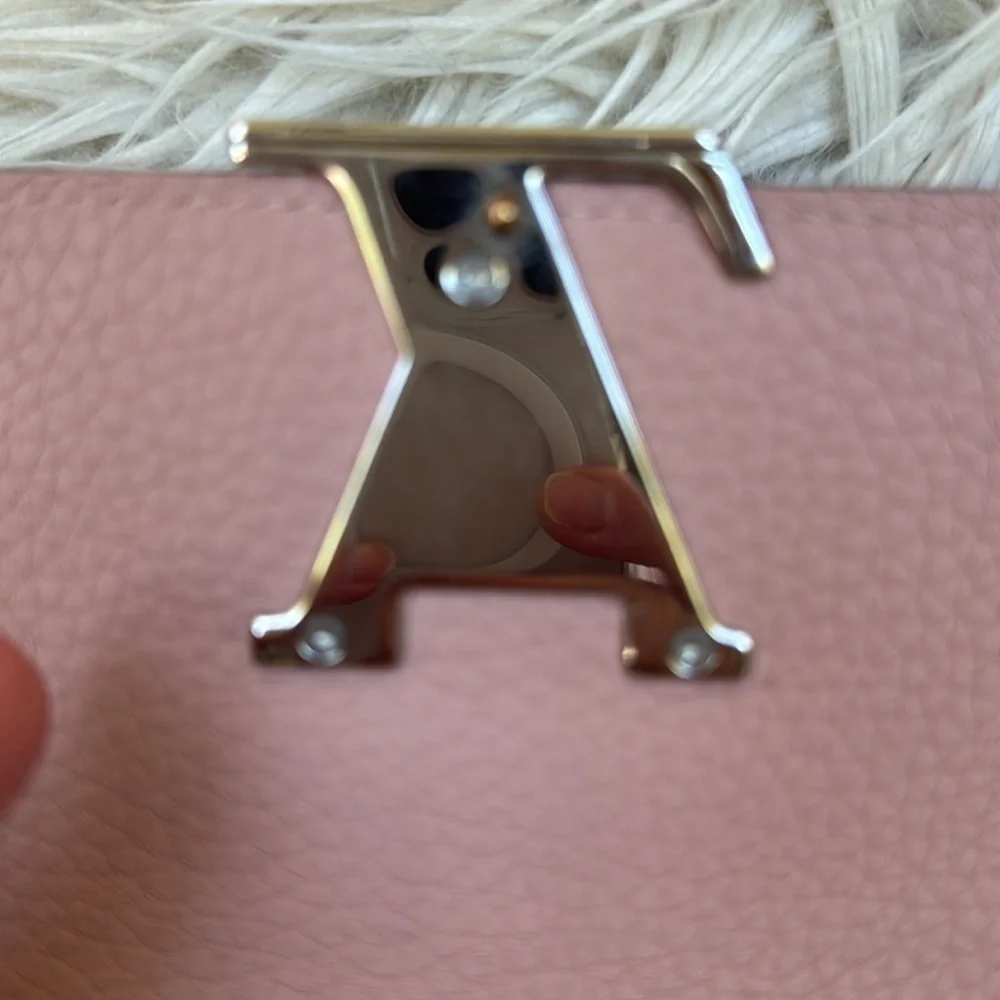 Louis Vuitton Taurillon leather Capucines LV signature wallet